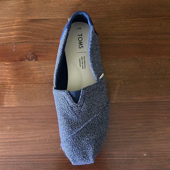 Ladies Toms Navy Classic Shoes - Picture 12 of 13